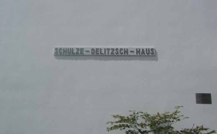 Schulze-Delitzsch Haus signage