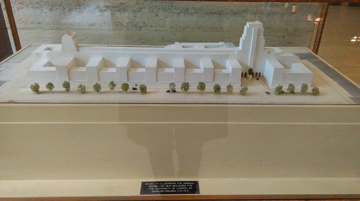 Senate House model showing full original proposal