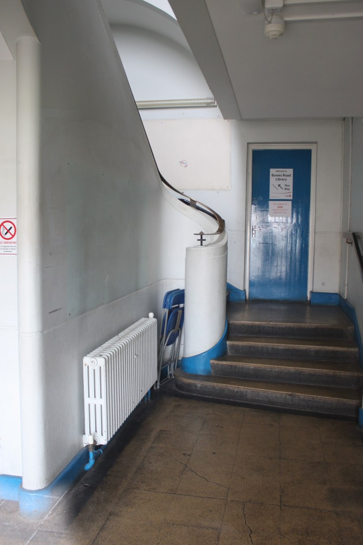 Bowes Road Library lobby detail
