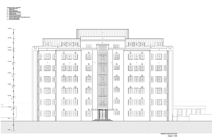 Whitehall Proposed Front Elevation